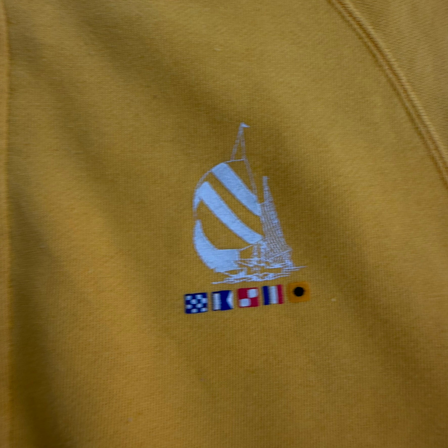 J- Vintage Nautica Competition Logo Quarter Zip Crewneck - XL (fits L)