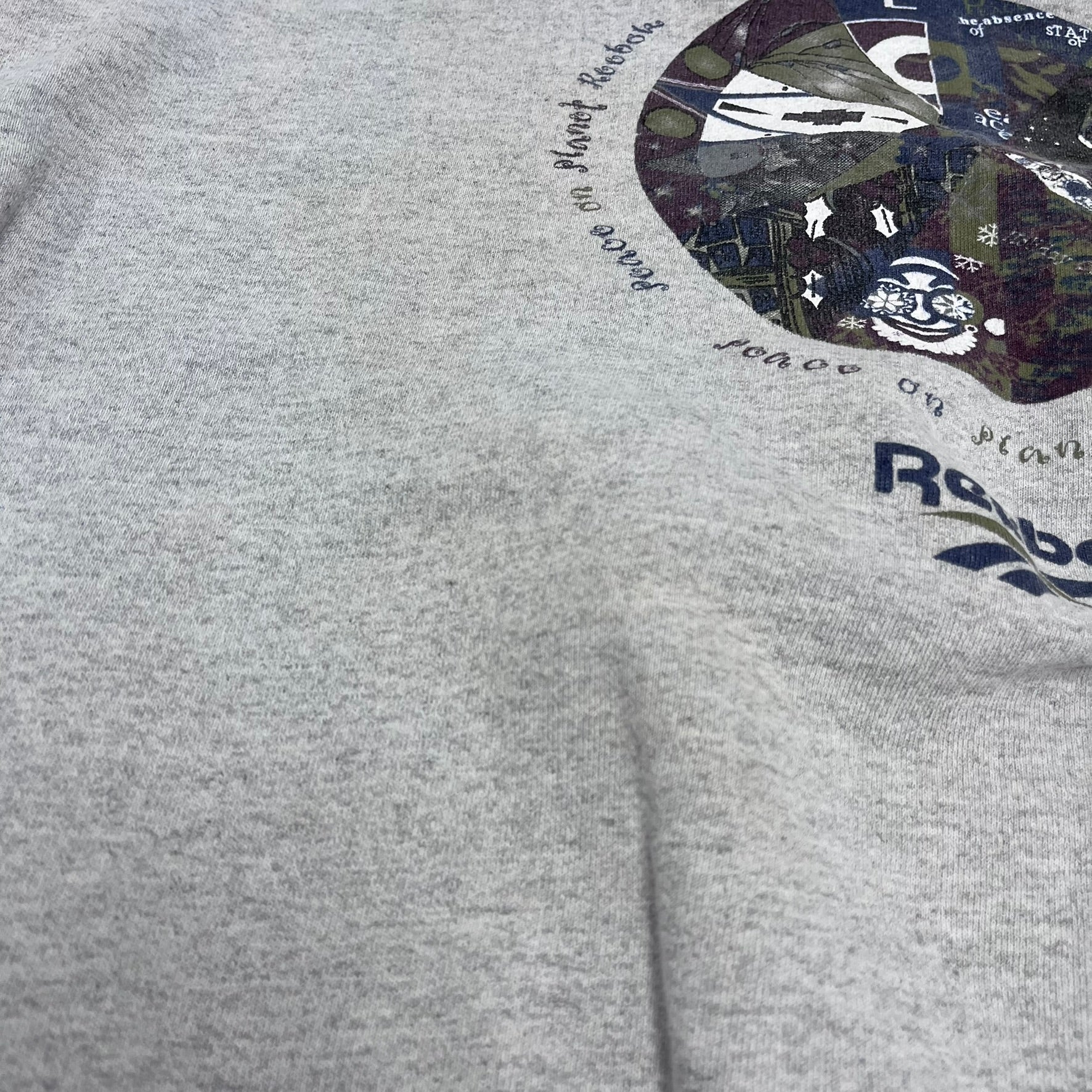 F- Vintage 90s Reebok Graphic Crewneck