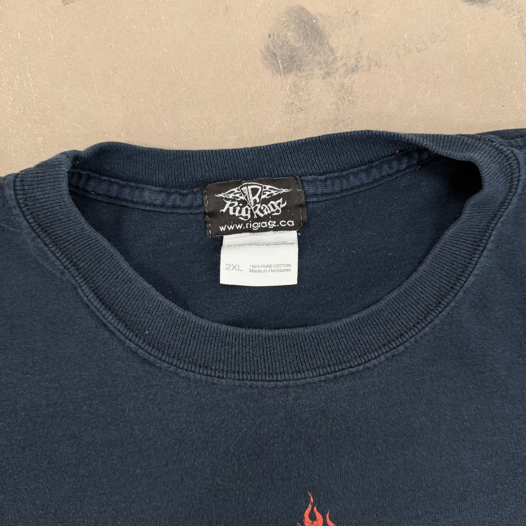 J- Vintage '08 Rigragz Hell On Wheels Graphic Long Sleeve Tee - 2XL