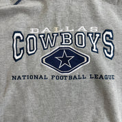 J- Vintage Dallas Cowboys NFL Lee Embroidered Logo & Text Hoodie - XL