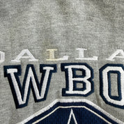 J- Vintage Dallas Cowboys NFL Lee Embroidered Logo & Text Hoodie - XL