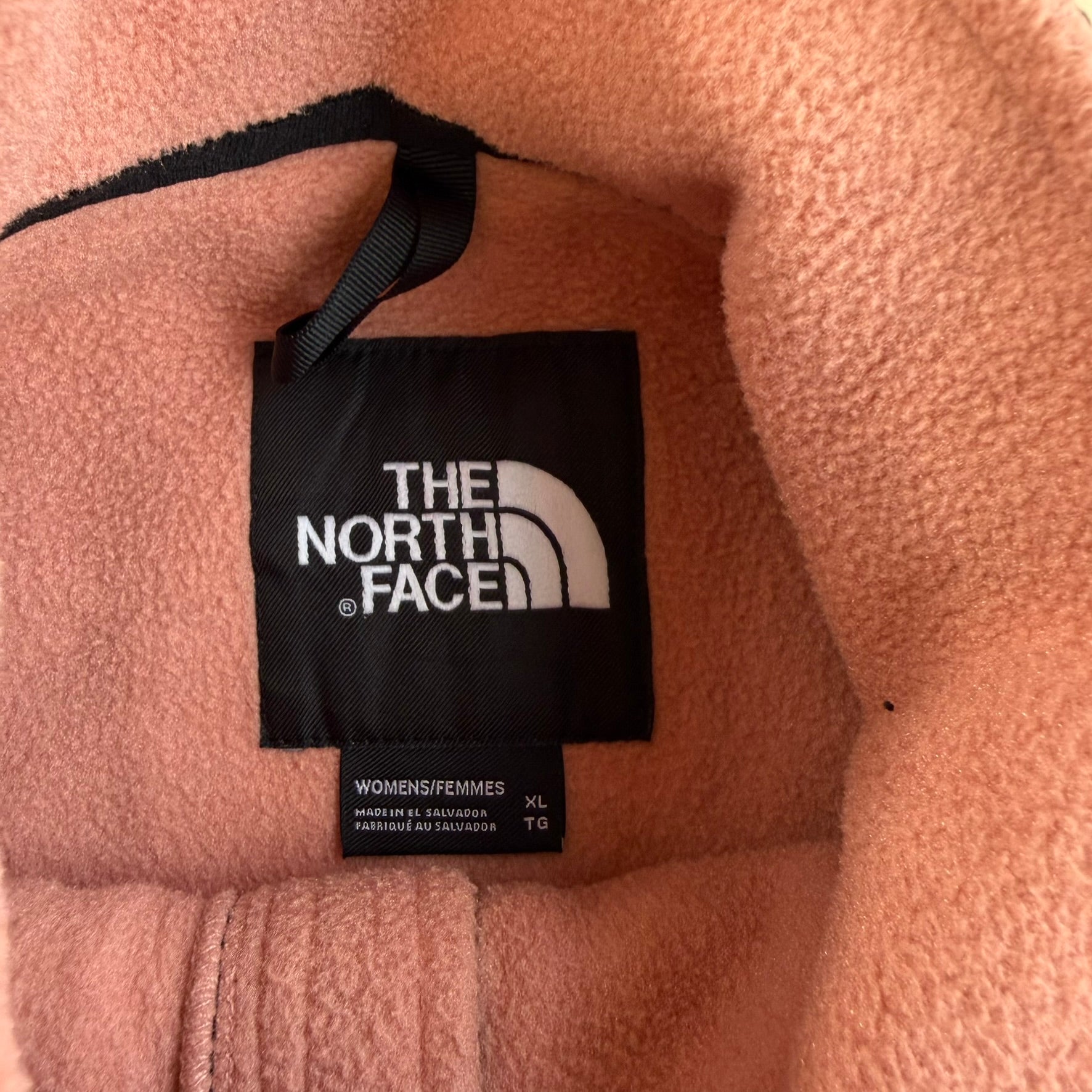 Vintage Women's The North Face Denali Salmon Pink Polar Fleece Jacket - Women's XL