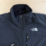 Vintage 90s The North Face Denali Made In USA Black Polar Fleece Jacket - L