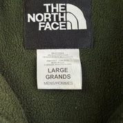 Vintage 90s The North Face Denali Made In USA Forest Green Polar Fleece Jacket - L