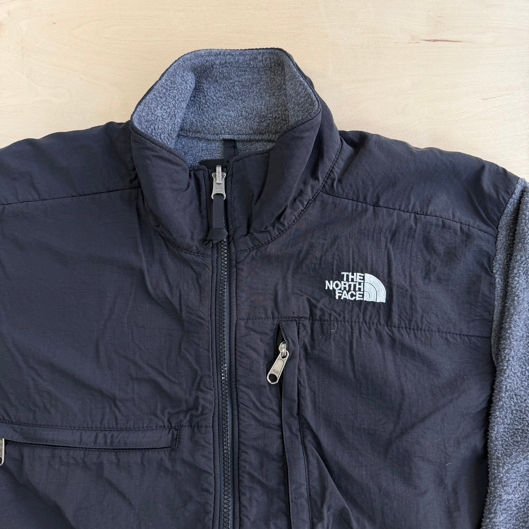 Vintage 90s The North Face Denali Grey Polar Fleece Jacket - L