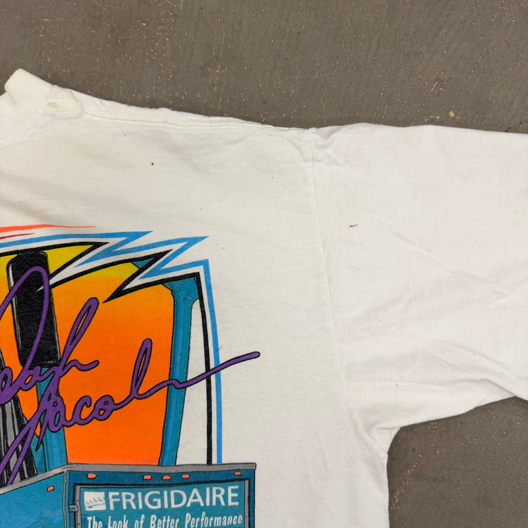 J- Vintage '97 Dean Jacobs Car Wooster Ohio Graphic Made In USA Single Stitch Tee - XL