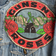 HOM Guns & Roses Logos Reworked Denim Jacket - M