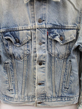 Load image into Gallery viewer, Z- Vintage Levi’s Light Wash Made in USA Trucker Denim Jacket
