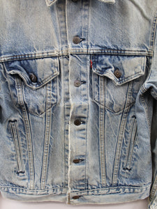 Z- Vintage Levi’s Light Wash Made in USA Trucker Denim Jacket