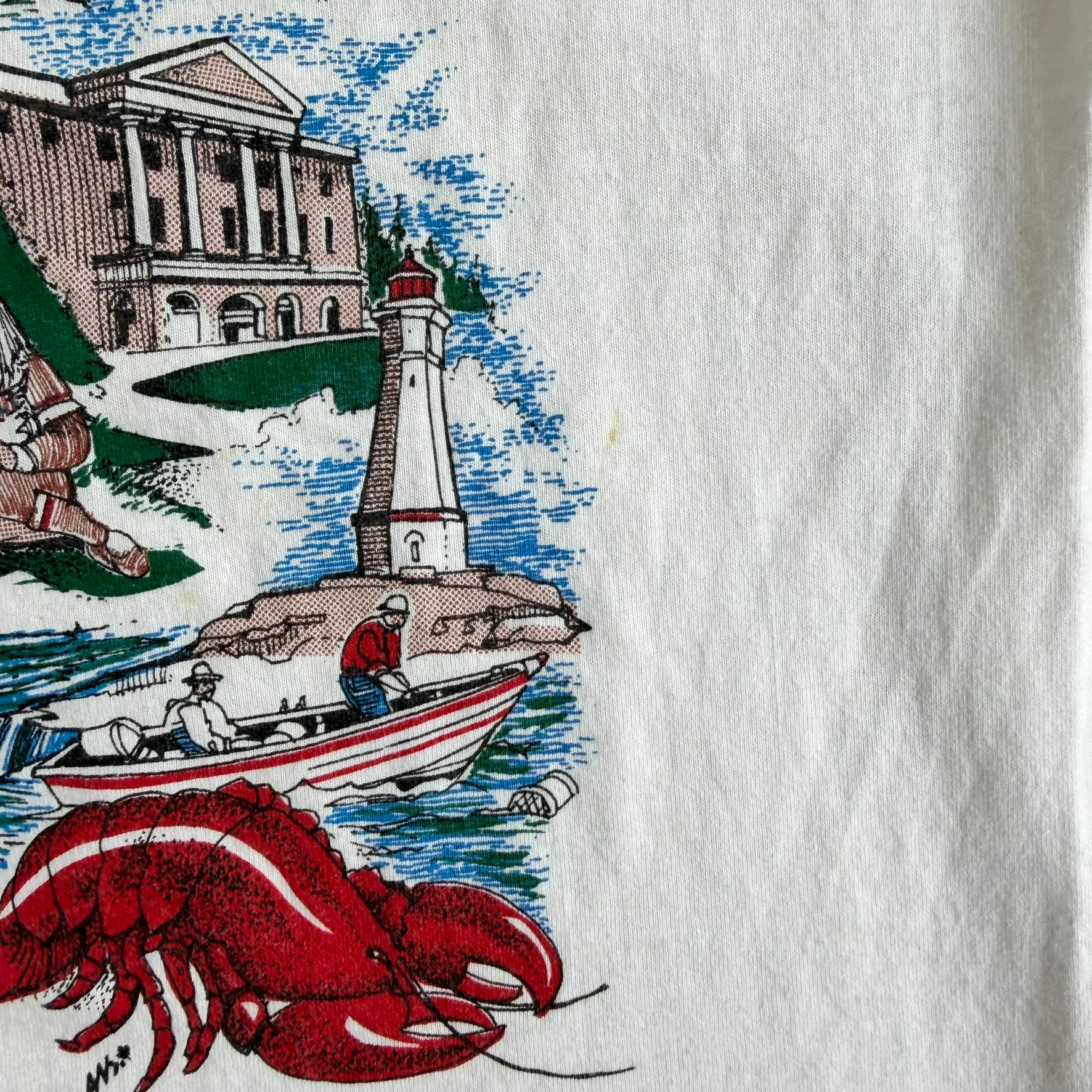 J- Vintage 90s Canada Spirit Of A Nation Graphic Made In Canada Single Stitch Tee - L