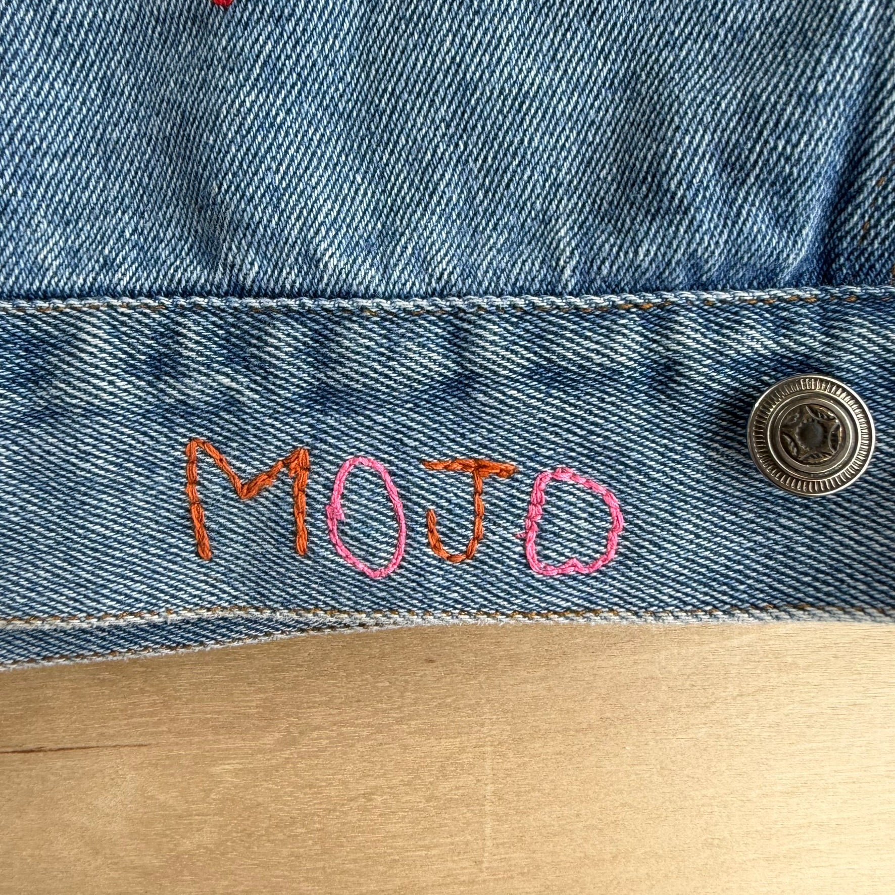 HOM Guns & Roses Logos Reworked Denim Jacket - M