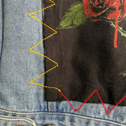 HOM Guns & Roses Logos Reworked Denim Jacket - M