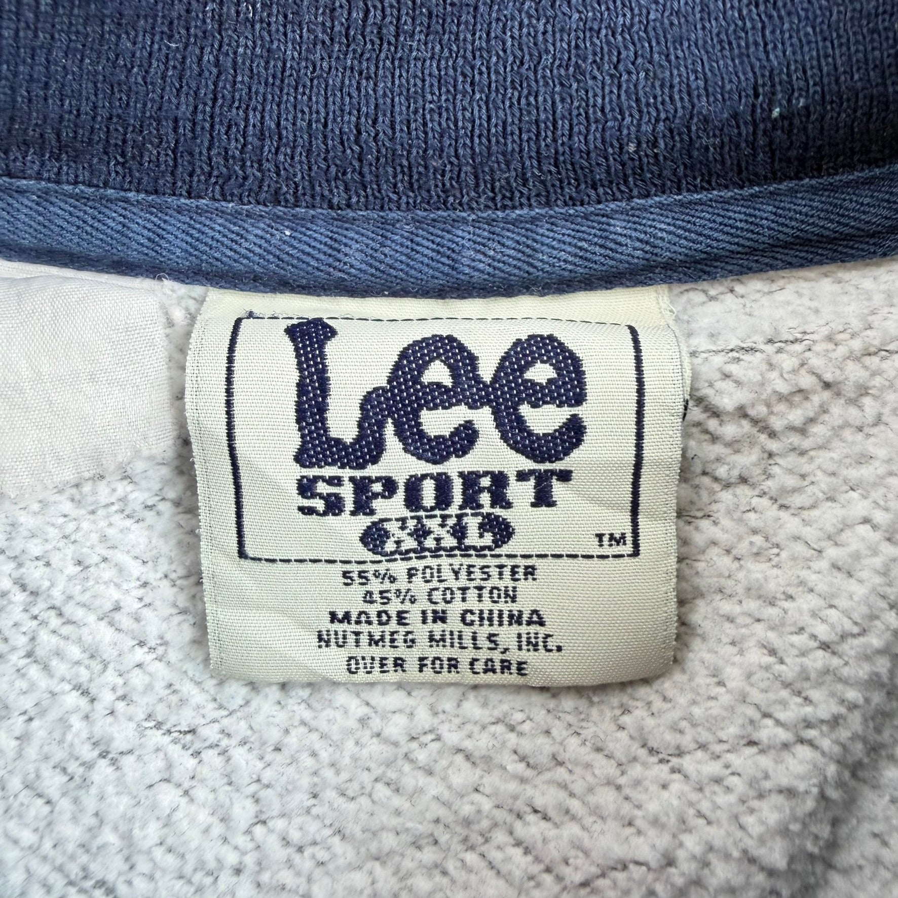 J- Vintage New York Yankees MLB Lee Embroidered Logo Graphic Crewneck - 2XL