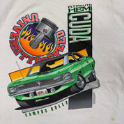 J- Vintage '97 Plymouth Cuda Campus Bully Car Graphic Tee - L