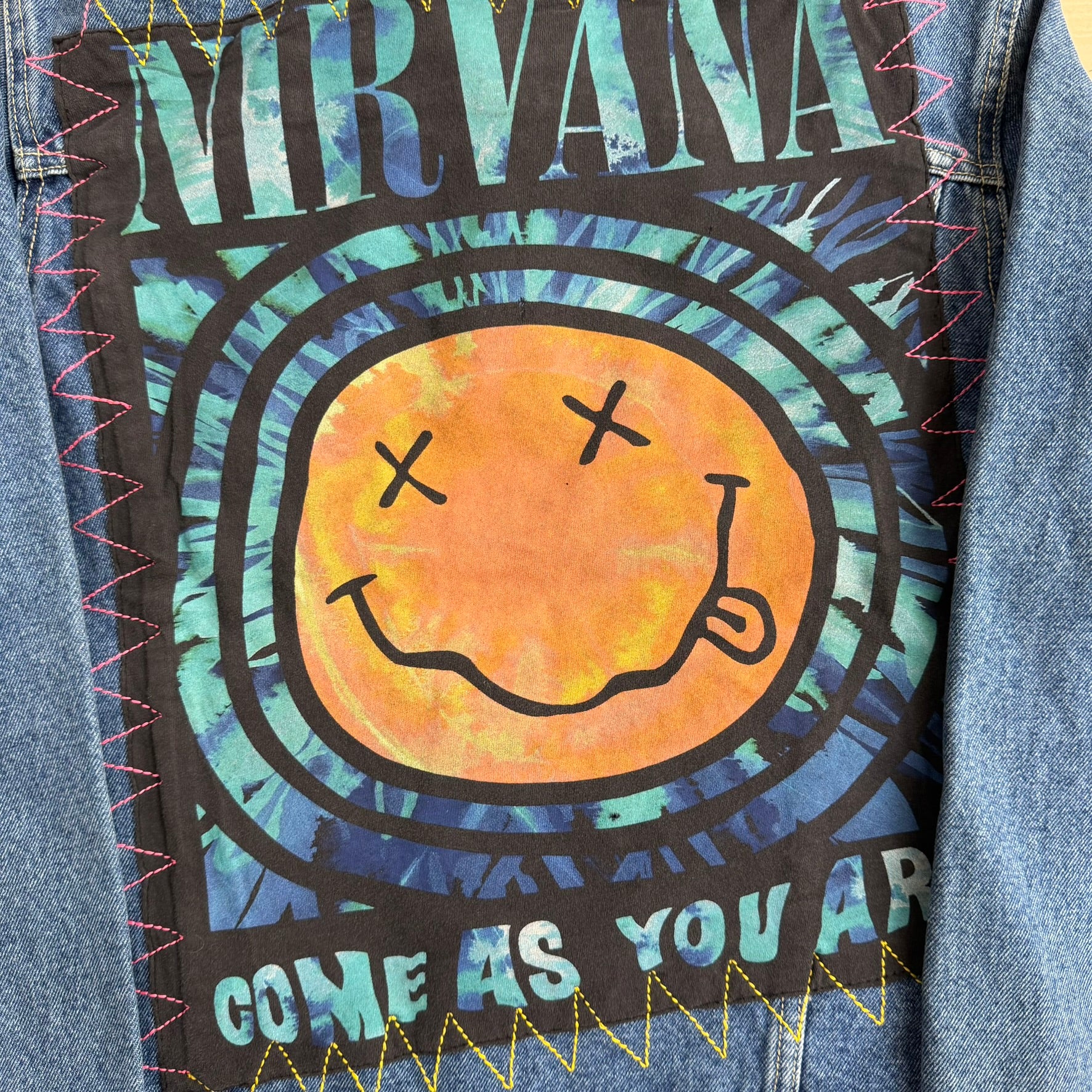 HOM Nirvana Come As You Are Reworked Denim Jacket - M
