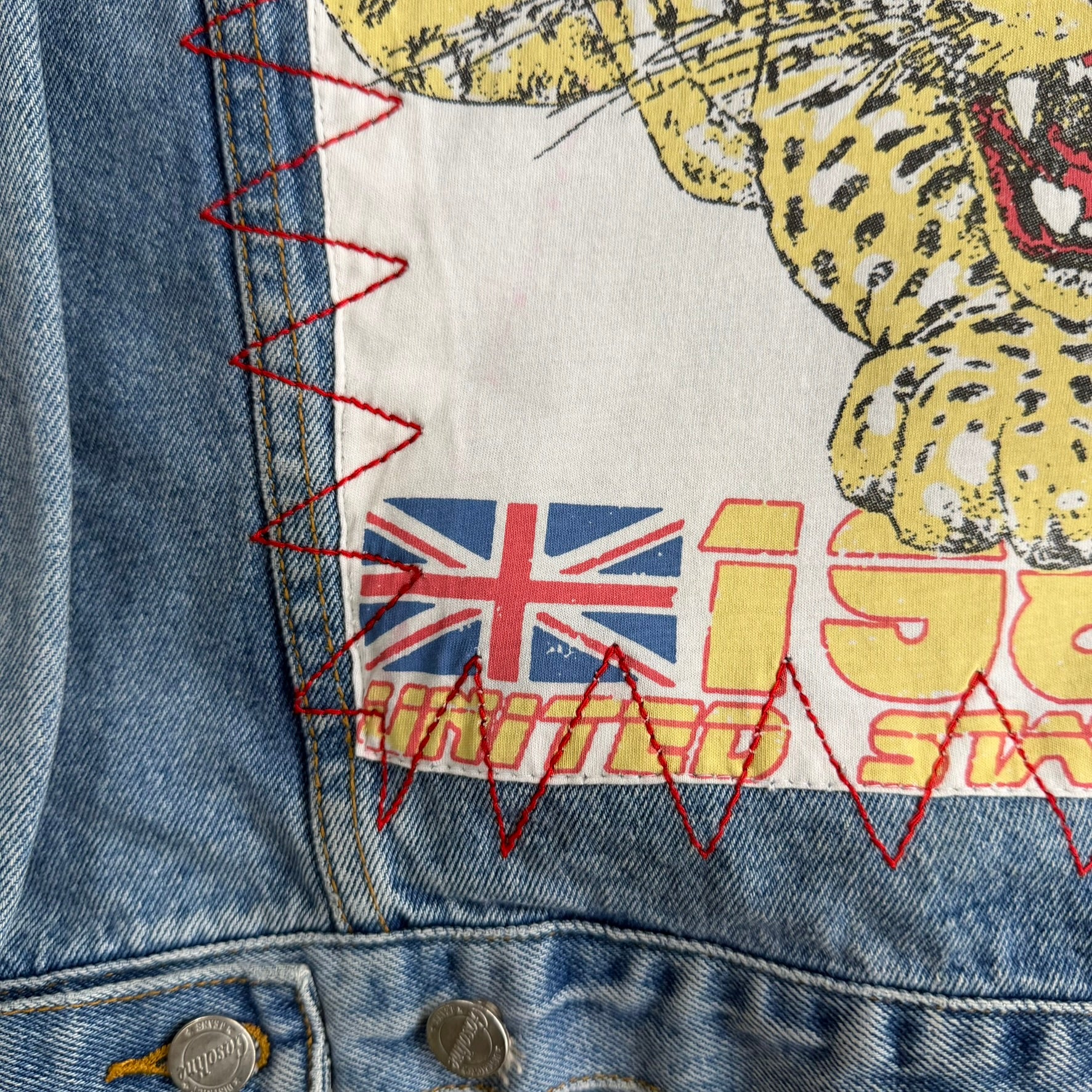HOM Def Leppard United State Tour Reworked Denim Jacket - M