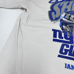 F- Vintage 2001 Super Bowl 35 NY Giants Vs Baltimore Ravens NFL Logo Athletic Promo Tee