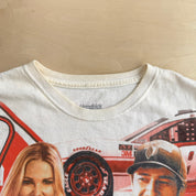 J- Vintage Nascar Hooters Chase Elliot Picture & Car Jumbo Print Tee - XL