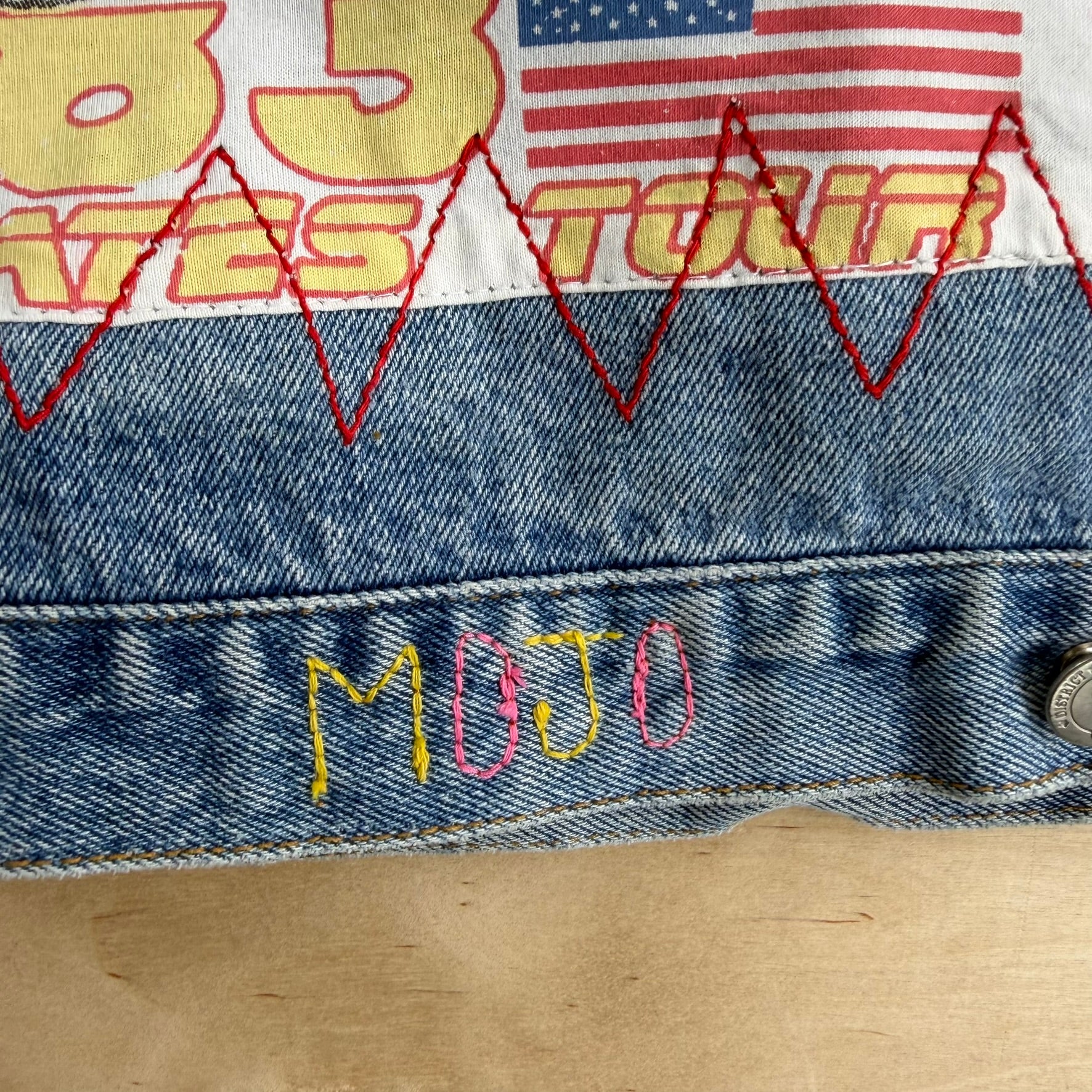 HOM Def Leppard United State Tour Reworked Denim Jacket - M
