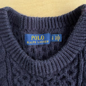 Polo Ralph Lauren Navy Cable Knit Sweater - S