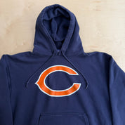 J- Vintage Chicago Bears NFL Reebok Logo Graphic Hoodie - XL