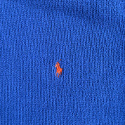 Vintage 90s Polo RL Embroidered Logo Blue Knit Sweater - XL
