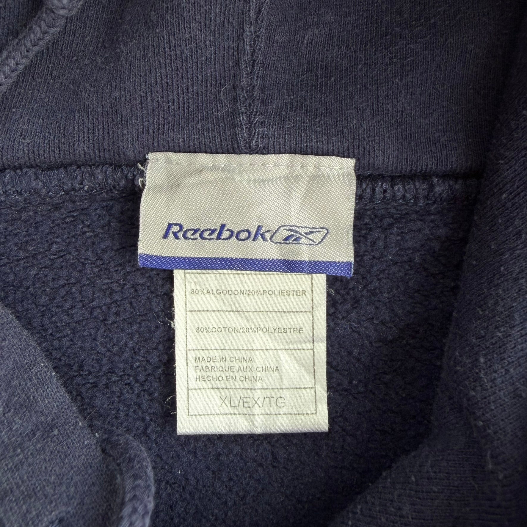 J- Vintage Chicago Bears NFL Reebok Logo Graphic Hoodie - XL