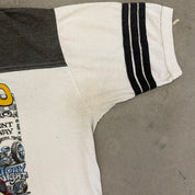 J- Vintage '84 Street Rod Drags Car Graphic Ringer Tee - L