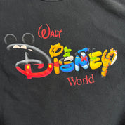 J- Vintage Walt Disney World Character Text Graphic Made In USA Crewneck - XL