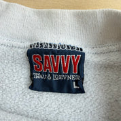J- Vintage '93 Georgetown Hoyas Marvin The Martian Looney Tunes Graphic Made In USA Crewneck - L