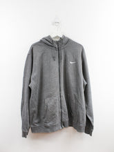 Load image into Gallery viewer, Nike Zip Up Swoosh Hoodie Grey

