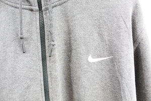 Nike Zip Up Swoosh Hoodie Grey