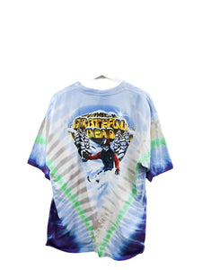 Z- Vintage 1997 Grateful Dead Skiing Tie Dye Single Stitch Tee