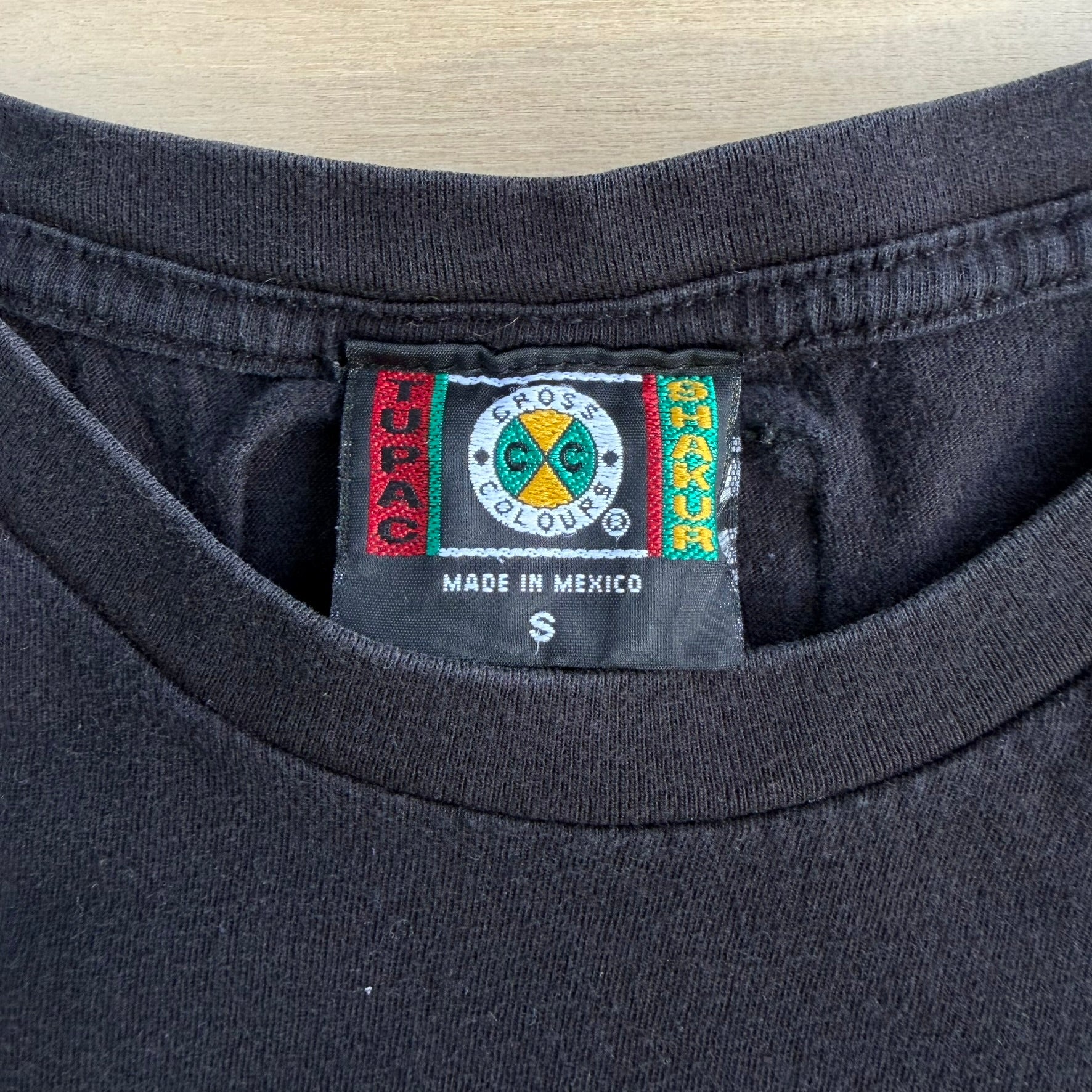 Vintage Cross Colours Tupac Shakur Praying Picture Graphic Tee - S