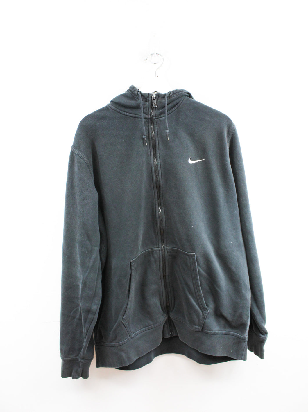 Nike Zip Up Swoosh Hoodie Black