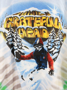 Z- Vintage 1997 Grateful Dead Skiing Tie Dye Single Stitch Tee