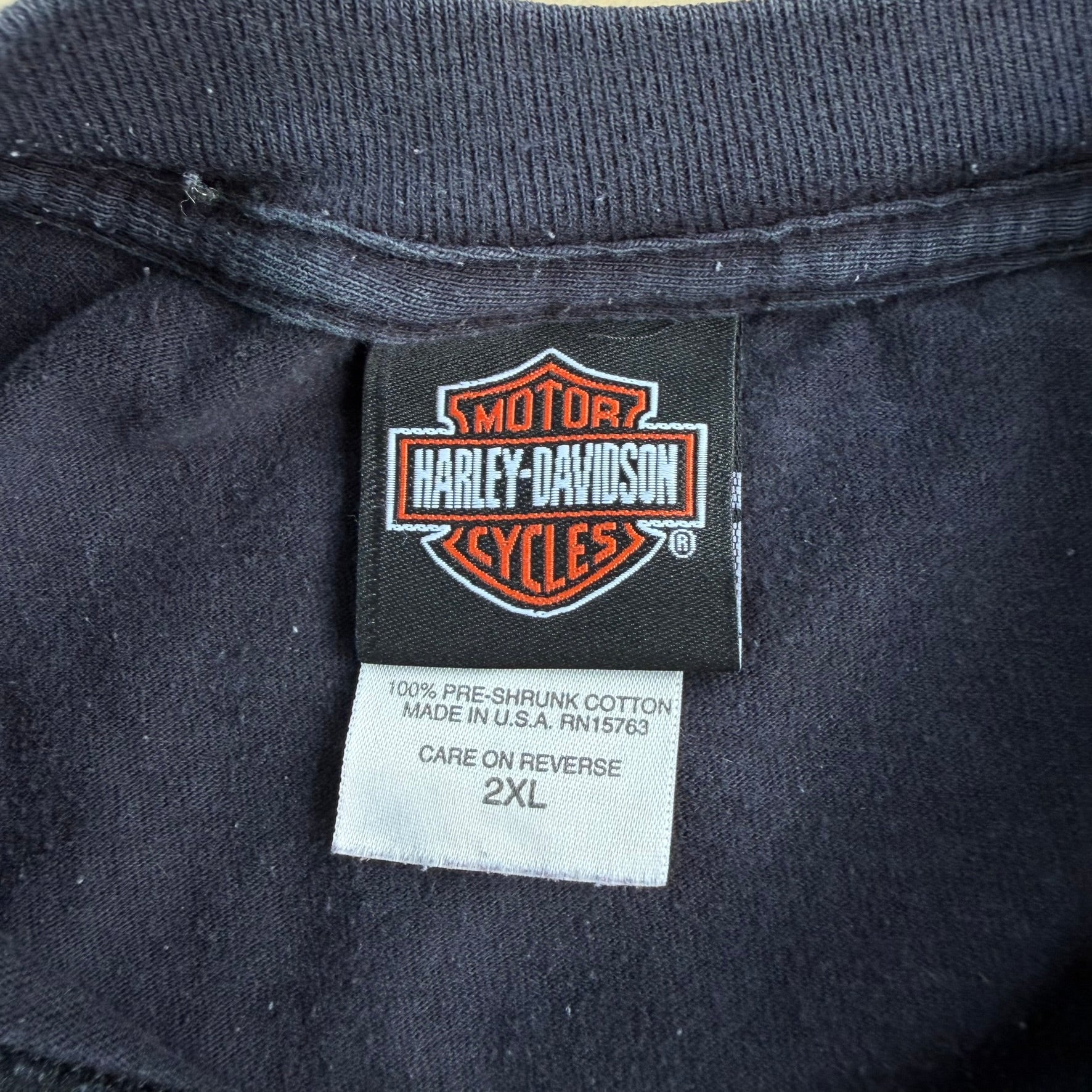 Vintage '07 Harley Davidson Rochelle Park NJ Graphic Made In USA Tee - 2XL