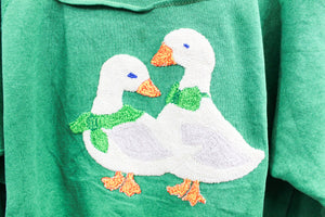 Vintage Embroidered Ducks Crewneck