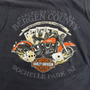 Vintage '07 Harley Davidson Rochelle Park NJ Graphic Made In USA Tee - 2XL
