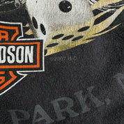 Vintage '07 Harley Davidson Rochelle Park NJ Graphic Made In USA Tee - 2XL