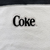 J- Vintage Coca-Cola Embroidered Coke Text Made In USA Crewneck - M
