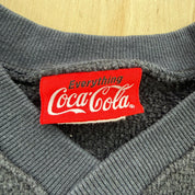 J- Vintage Coca-Cola Embroidered Coke Text Made In USA Crewneck - M
