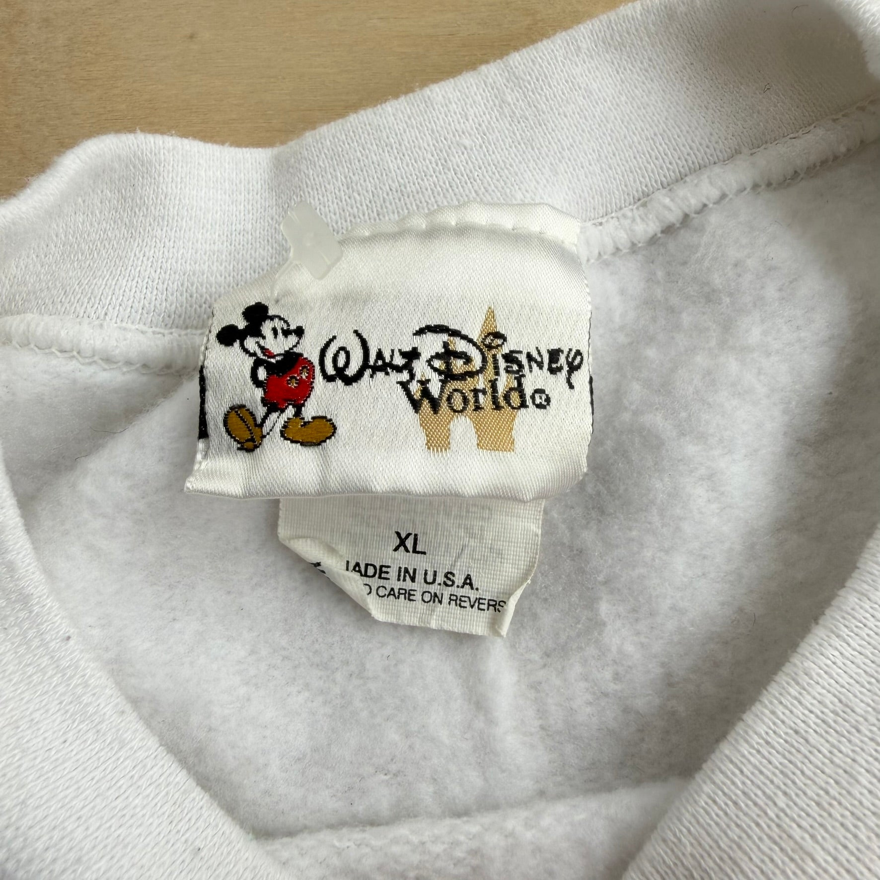 J- Vintage '00 Walt Disney World Mickey New Millennium Celebration Made In USA Crewneck- XL