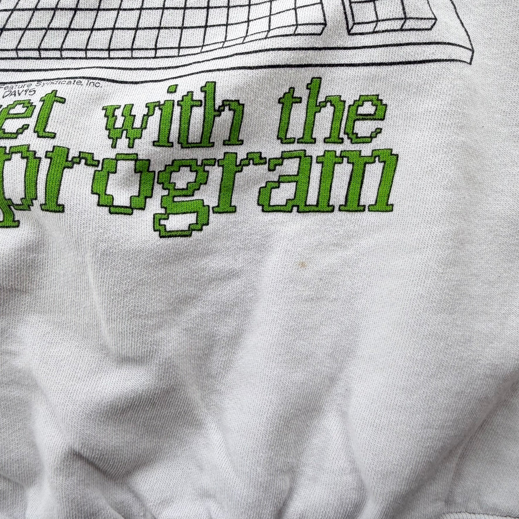 J- Vintage Garfield Get With The Program Graphic Crewneck - L