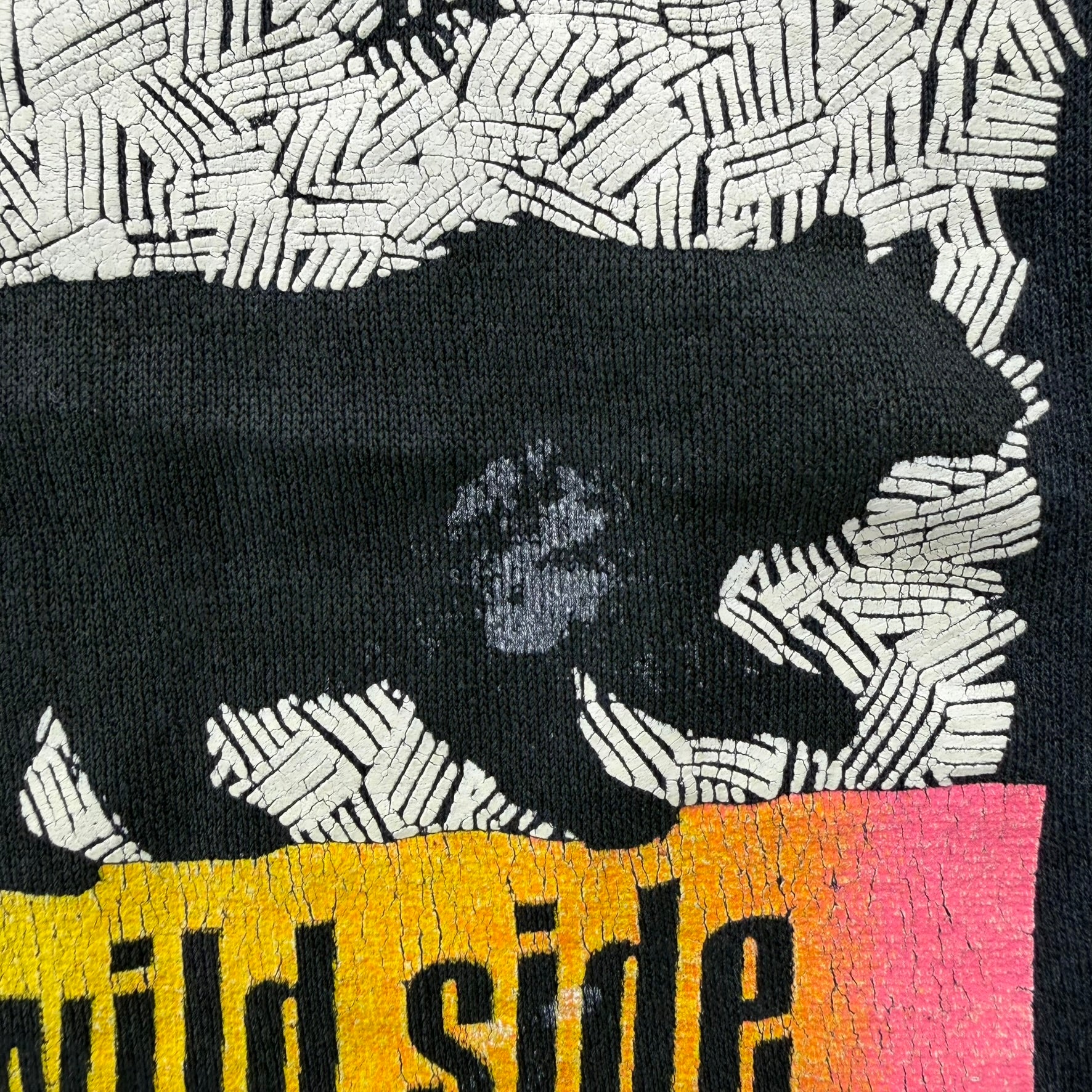 J- Vintage Flintstone Walk On The Wild Side Graphic Crewneck - L