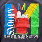 J- Vintage Snoopy Museum Of Fine Arts Of Montreal Graphic Crewneck - M