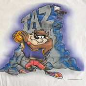 Vintage '96 Looney Tunes Taz Basketball Graphic Tee - XL