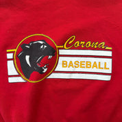 J- Vintage Corona Baseball Graphic Made In USA Jerzees Tag Crewneck - L