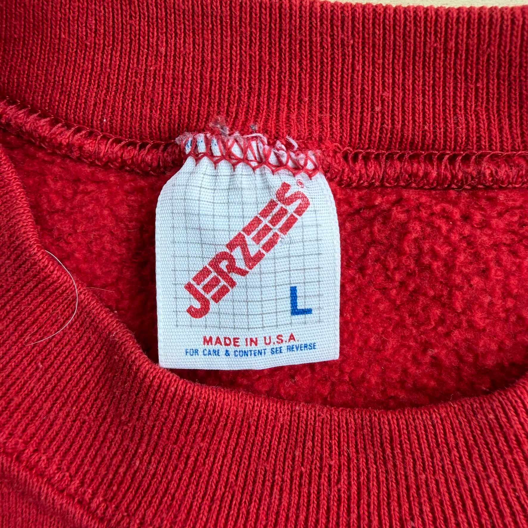J- Vintage '92 Philadelphia Phillies MLB Logo Graphic Made In USA Crewneck - L