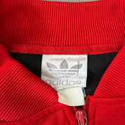 J- Vintage Adidas Red/Black Zip Up Track Jacket - XL